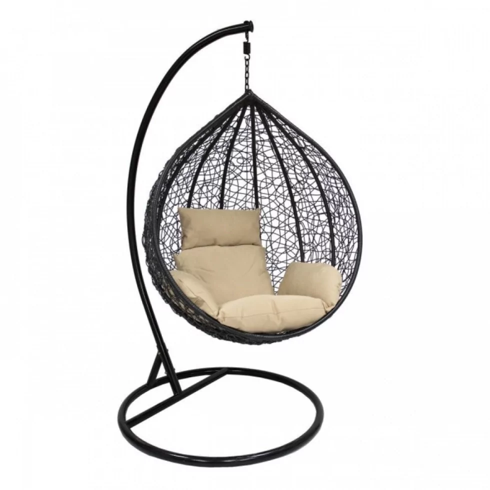 Подвесные кресла из ротанга с подушкой