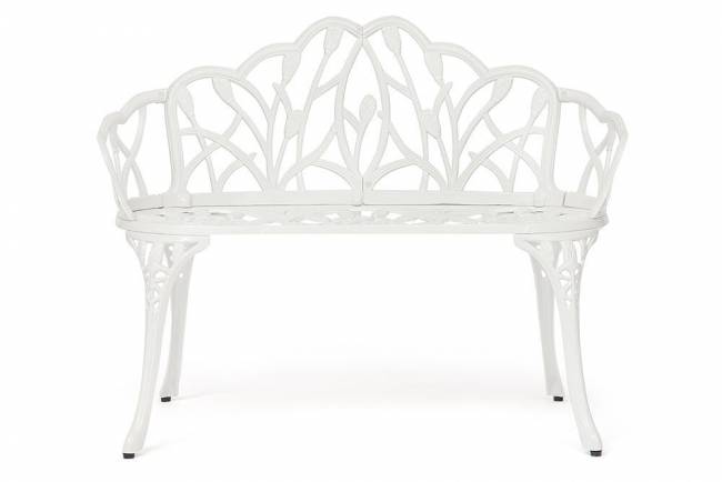 Скамья Secret De Maison Strauss (Штраус) алюминиевый сплав, 99хх56х76см, butter white белый
