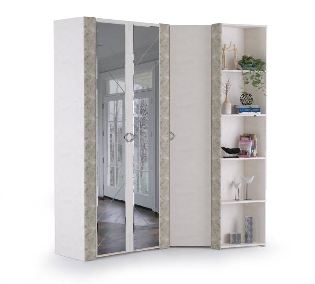 Набор шкафов Амели Моби № 2 цвет шёлковый камень/бетон чикаго беж Набор шкафов Амели Моби № 2 цвет шёлковый камень/бетон чикаго беж