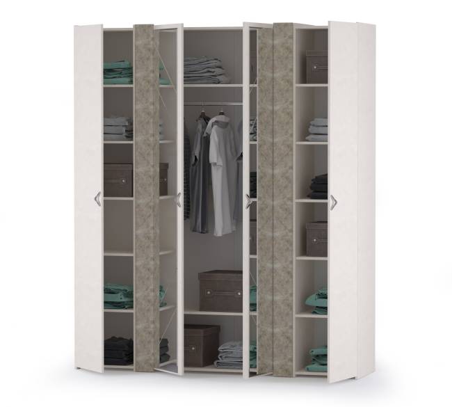 Набор шкафов Амели Моби № 3 цвет шёлковый камень/бетон чикаго беж Набор шкафов Амели Моби № 3 цвет шёлковый камень/бетон чикаго беж