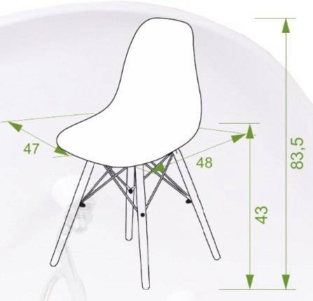 Стул Eames винный Стул Eames винный