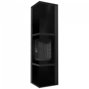 Печь Kratki PRO TORA/L 8 кВт, чёрное стекло