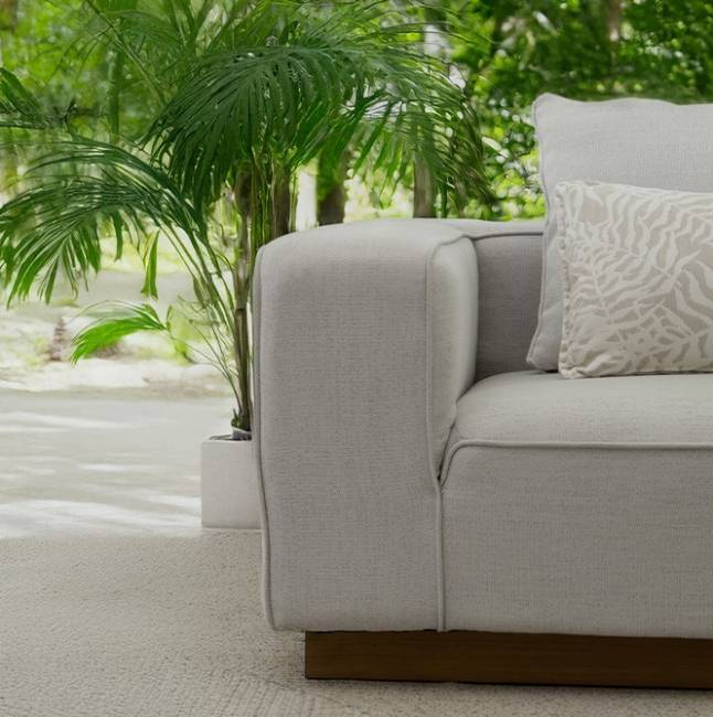 Диван модульный с подушками Don тик, бежевый 2600х1100х620 мм Диван модульный с подушками Don тик, бежевый 2600х1100х620 мм