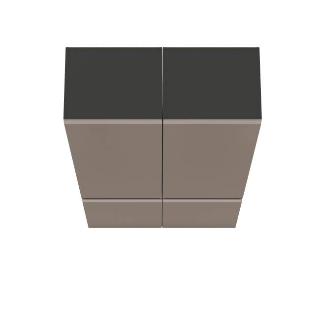 Два шкафа Сидней 13.200 цвет антрацит/МДФ веллюто капучино