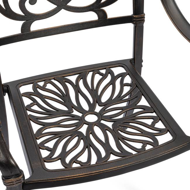 Комплект Secret de Maison Quartet/Квартет (стол+4 стула) алюминиевый сплав, бронзовый (Комплект из 4 шт.) бронза/bronze алюминиевый сплав Комплект Secret de Maison Quartet/Квартет (стол+4 стула) алюминиевый сплав, бронзовый (Комплект из 4 шт.) бронза/bronze алюминиевый сплав