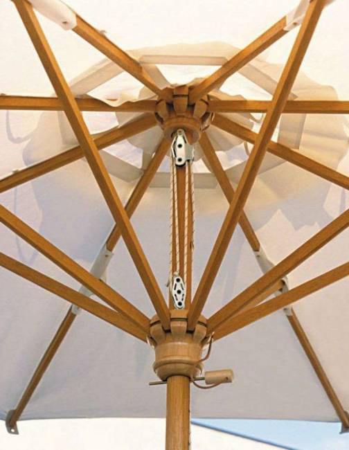 Зонт на центральной стойке для улицы квадратный "Palladio" Standard 3м x 3м