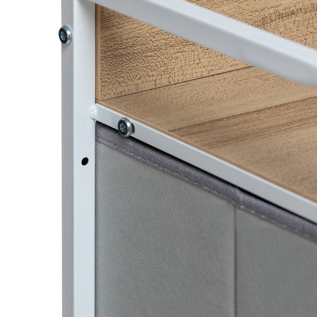 Комод Leset Ноа 9 ящиков Белый Светло-серый