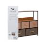 Комод Leset Локи 5 ящиков с полкой Коричневый Бежевый, светло-коричневый, темно-коричневый Комод Leset Локи 5 ящиков с полкой Коричневый Бежевый, светло-коричневый, темно-коричневый