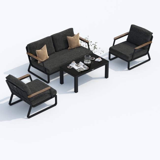 Лаунж зона ESTIVO маренго - каркас карбон