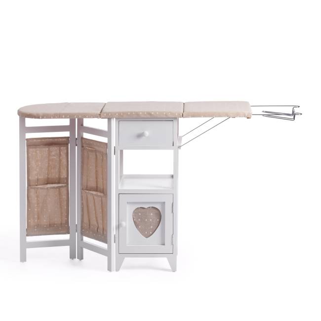 Гладильный комод с 2 ящиками Secret De Maison AMANT (mod. XD1268) дерево павловния, мдф, 126х30х72см, white (белый) white (белый) дерево павловния, мдф Гладильный комод с 2 ящиками Secret De Maison AMANT (mod. XD1268) дерево павловния, мдф, 126х30х72см, white (белый) white (белый) дерево павловния, мдф