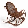 Кресло-качалка MILANO (разборная) / без подушки / ротанг top quality, 58x136x103 см, Pecan (орех) Pecan (орех) ротанг top quality