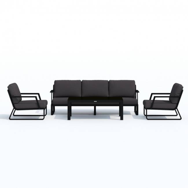 Лаунж зона ESTIVO с трехместным диваном - антрацит