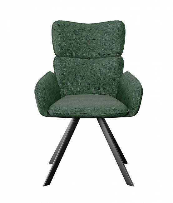 Стул DikLine 501 поворотный SB1 зеленый, ножки черные