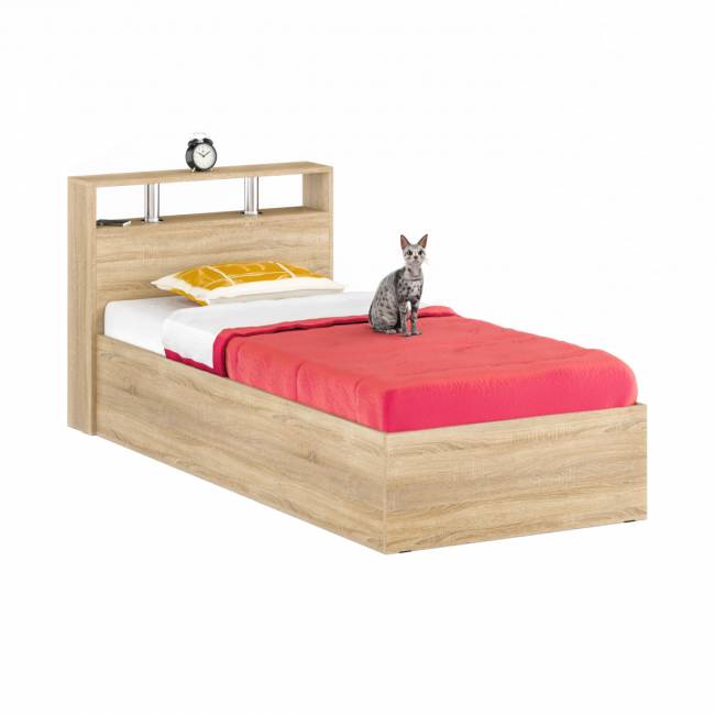 Кровать Камелия 900 цвет дуб сонома Кровать Камелия 900 цвет дуб сонома