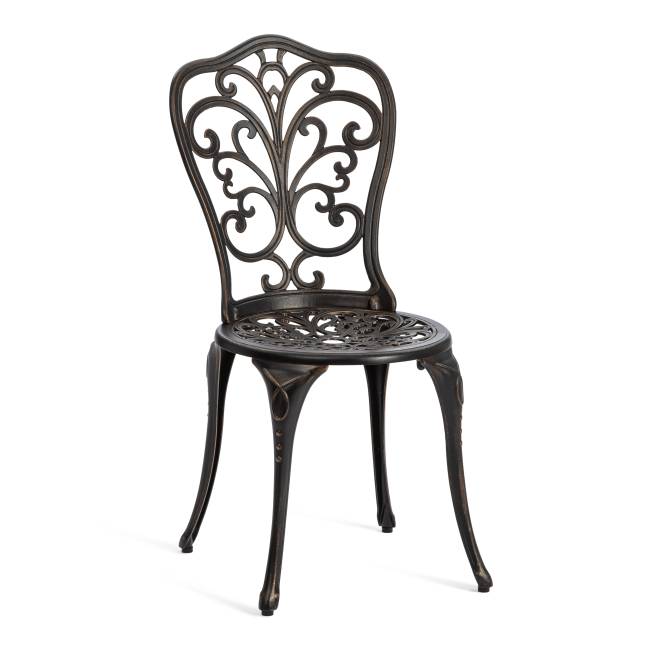 Комплект Secret de Maison Romance/Романс (стол+2 стула) алюминиевый сплав, D60/H67, 53х41х89см, бронзовый бронза/bronze алюминиевый сплав Комплект Secret de Maison Romance/Романс (стол+2 стула) алюминиевый сплав, D60/H67, 53х41х89см, бронзовый бронза/bronze алюминиевый сплав