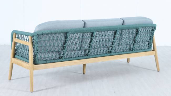 Диван деревянный трехместный Cambria натуральный, мальмо 1991х715х722 мм Диван деревянный трехместный Cambria натуральный, мальмо 1991х715х722 мм