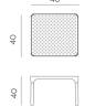 Столик пластиковый журнальный Net Table 40 тортора 400х400х400 мм