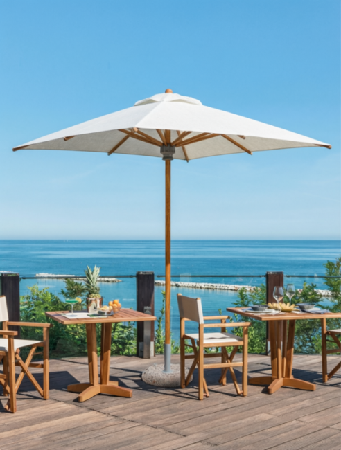 Зонт пляжный профессиональный 2.5х2.5 м Picasso под дерево 2500х2500 мм