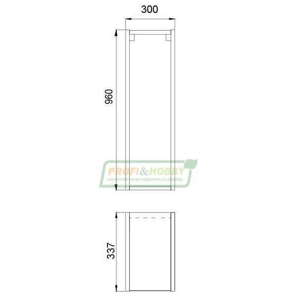 Шкаф (корпус) 300х340х960