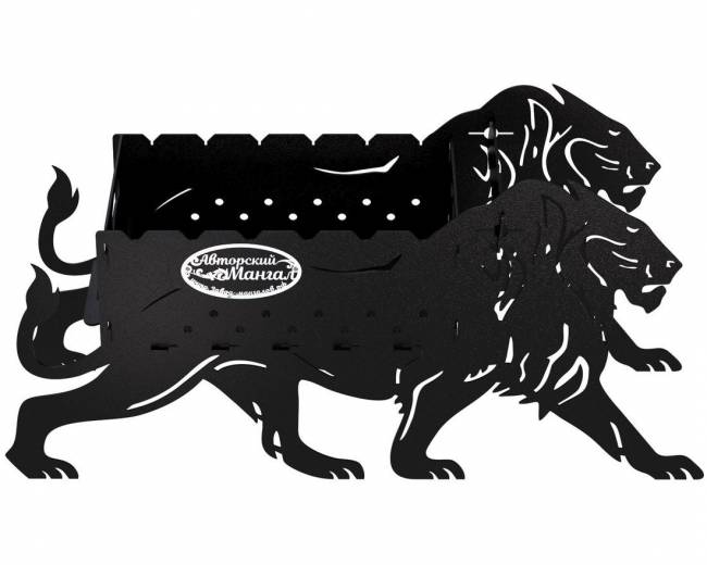 Мангал разборный "Львы", сталь AISI304, 3мм Мангал разборный "Львы", сталь AISI304, 3мм