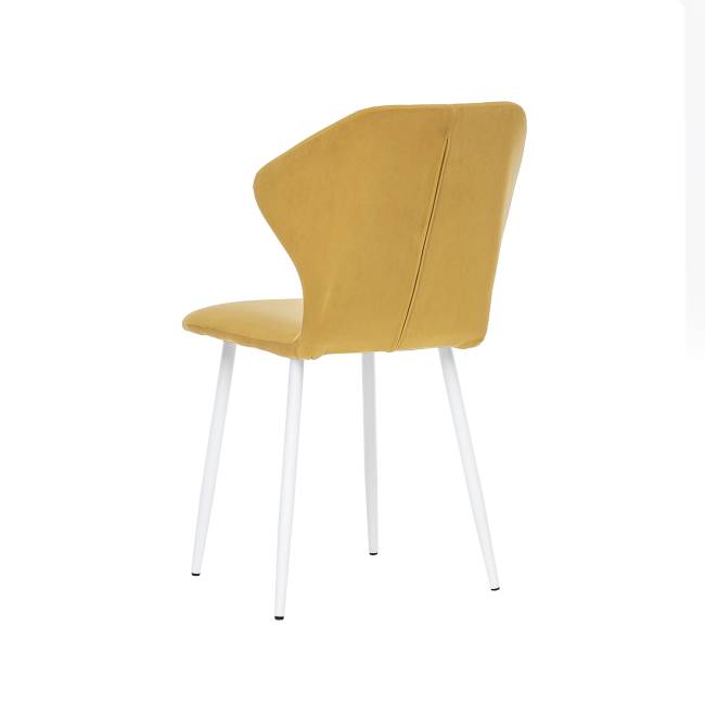 Стул Leset Гувер полоса Ultra Mustard Белый