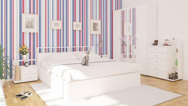 Кровать Камелия 1800 цвет белый