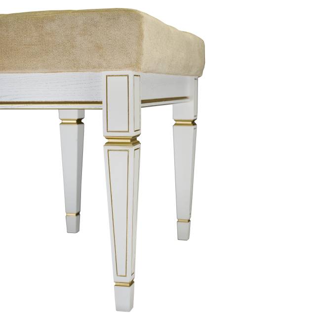 Банкетка Васко В 97Н белый ясень/золото Банкетка Васко В 97Н белый ясень/золото