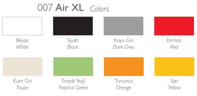 Кресло пластиковое Air XL красный 570х600х810 мм