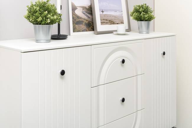 Белая мебель для спальни Валенсия № 17 цвет белый шагрень Белая мебель для спальни Валенсия № 17 цвет белый шагрень