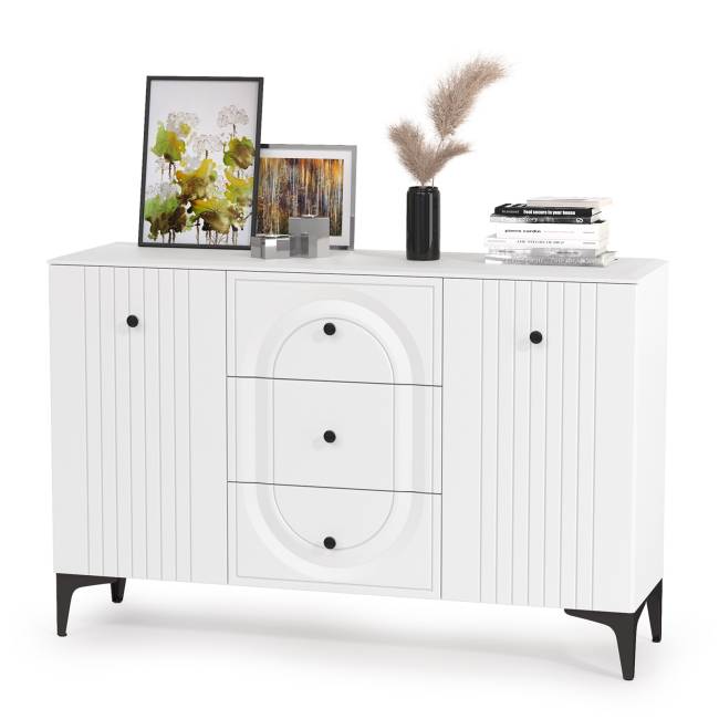 Белая мебель для спальни Валенсия № 17 цвет белый шагрень Белая мебель для спальни Валенсия № 17 цвет белый шагрень