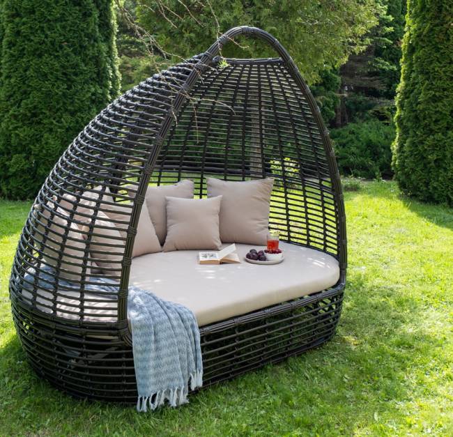 "Тенерифе" плетеная кровать, цвет бронзовый "Тенерифе" плетеная кровать, цвет бронзовый