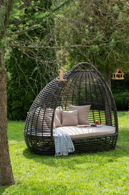 "Тенерифе" плетеная кровать, цвет бронзовый "Тенерифе" плетеная кровать, цвет бронзовый