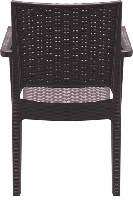 Комплект пластиковой мебели Miami Ibiza коричневый