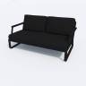Лаунж зона ESTIVO черная - каркас карбон