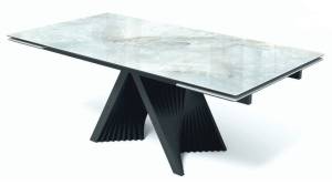 Стол ГАМЛЕТ 200 Glastonbury Savia Matt , керамика / Латте каркас, М-City