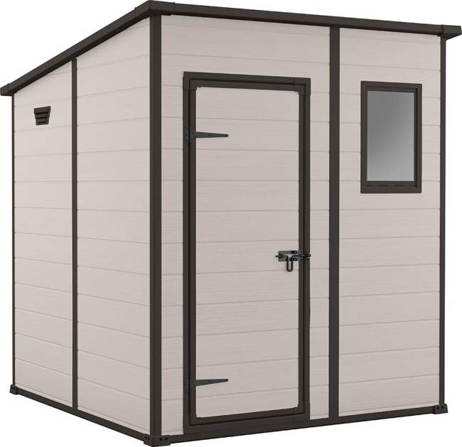 Сарай "Манор Пентхаус 6x6" (размеры 175 x 175 см), бежевый