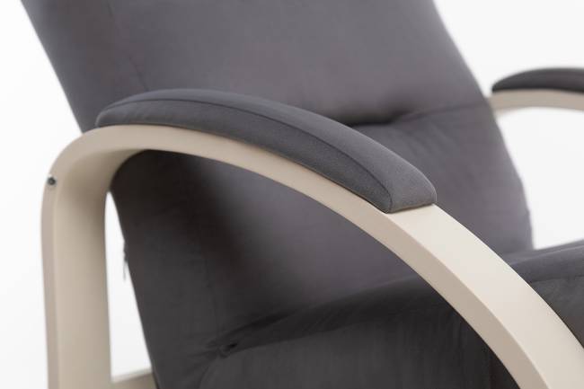 Кресло Leset Лион Слоновая кость V32 серый