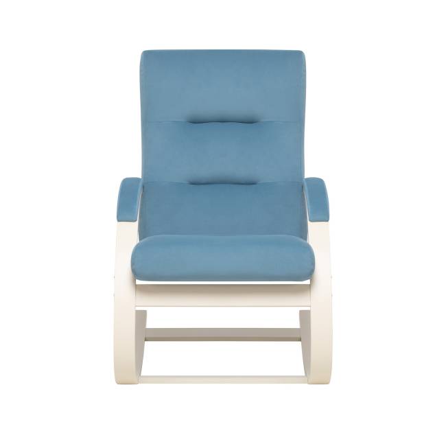 Кресло-качалка Leset Милано Слоновая кость V47 синий