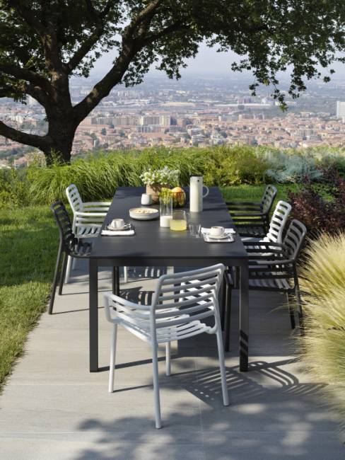 Стул пластиковый Doga Bistrot антрацит 530х550х825 мм