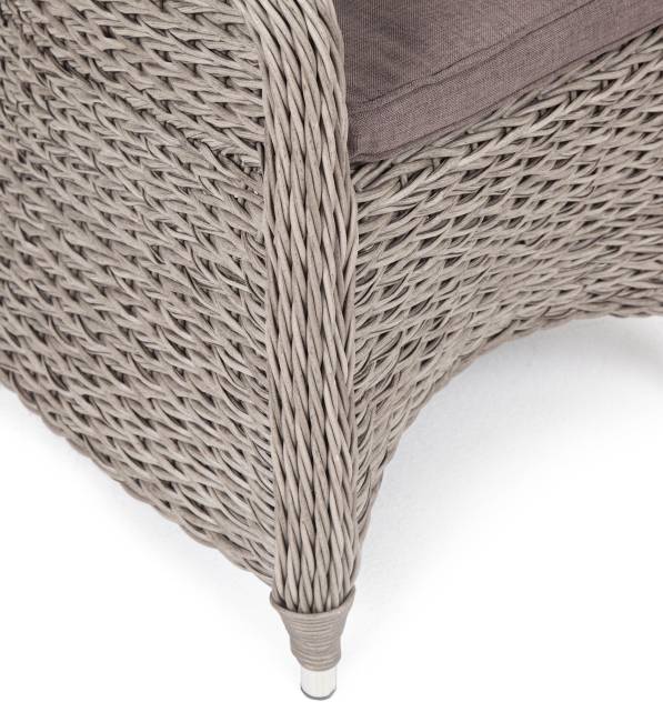 "Равенна" плетеное кресло из искусственного ротанга (гиацинт), цвет серый "Равенна" плетеное кресло из искусственного ротанга (гиацинт), цвет серый