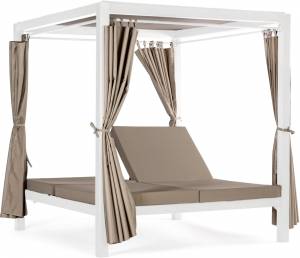 Шатер с лежаками Enigma белый, тортора 2080х1880х2050 мм Шатер с лежаками Enigma белый, тортора 2080х1880х2050 мм