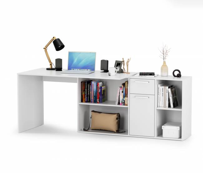 Стол-трансформер письменный Лайт цвет белый Стол-трансформер письменный Лайт цвет белый