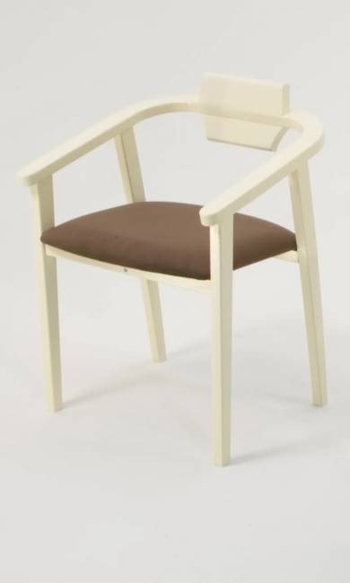 Стул-кресло Челси ПМ слоновая кость коричневый