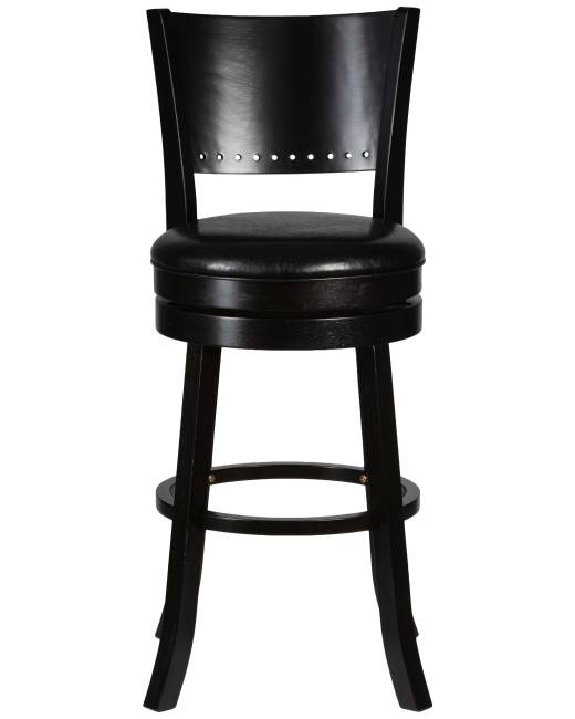 Вращающийся полубарный стул DOBRIN TONY COUNTER, капучино, черный