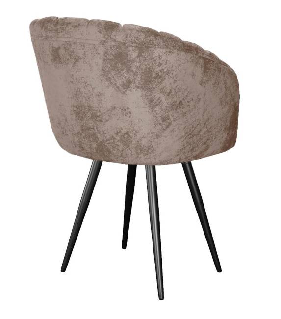 Стул DikLine 442 поворотный, M05 шоколад, ножки черные