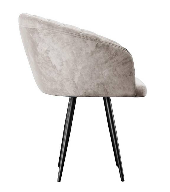 Стул DikLine 442 поворотный, M02 бежевый, ножки черные