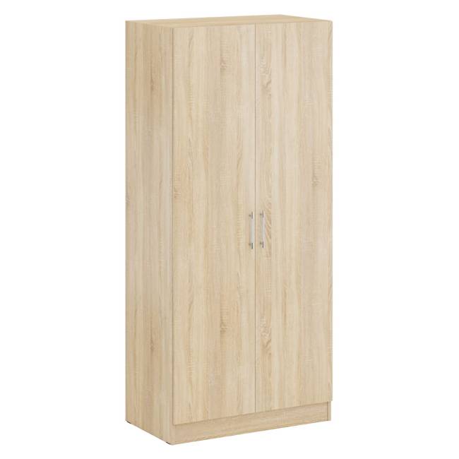 Кровать двуспальная 1600 со шкафом для одежды 2-х створчатым Стандарт цвет дуб сонома Кровать двуспальная 1600 со шкафом для одежды 2-х створчатым Стандарт цвет дуб сонома