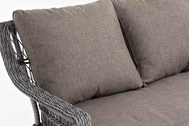 "Гранд Латте" диван трехместный из искусственного ротанга, цвет графит "Гранд Латте" диван трехместный из искусственного ротанга, цвет графит