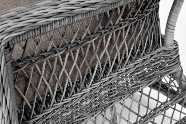 "Гранд Латте" диван трехместный из искусственного ротанга, цвет графит "Гранд Латте" диван трехместный из искусственного ротанга, цвет графит