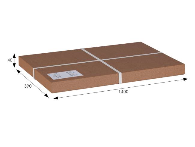 Зеркало настенное BeautyStyle 9 серый графит 138 см х 35 см